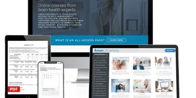 Amen University online brain health courses on multiple devices